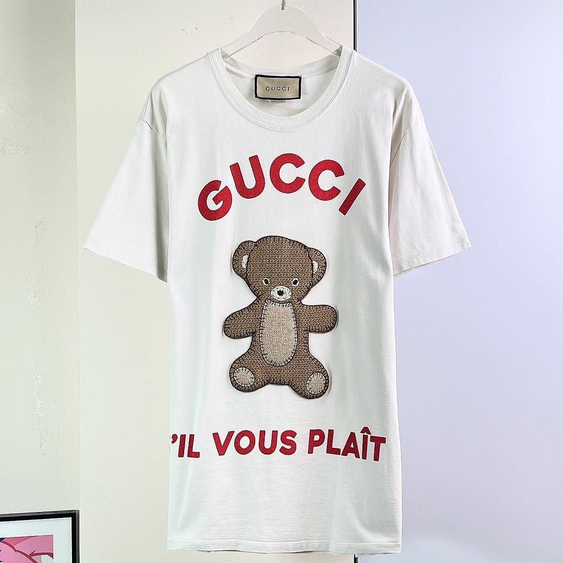 Gucci Gucci Bear Graphic T-Shirt Size S Size S / US 4 / IT 40 - 1 Thumbnail