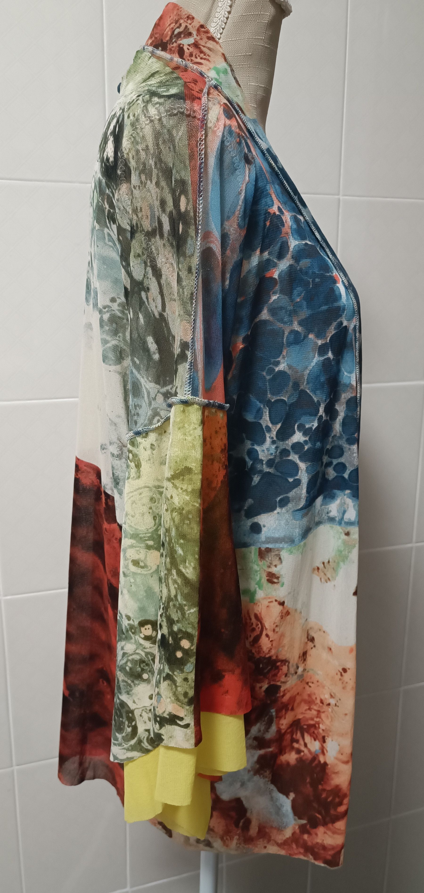Jean Paul Gaultier SS2000- Bacteria print kimono Size L / US 10 / IT 46 - 17 Thumbnail