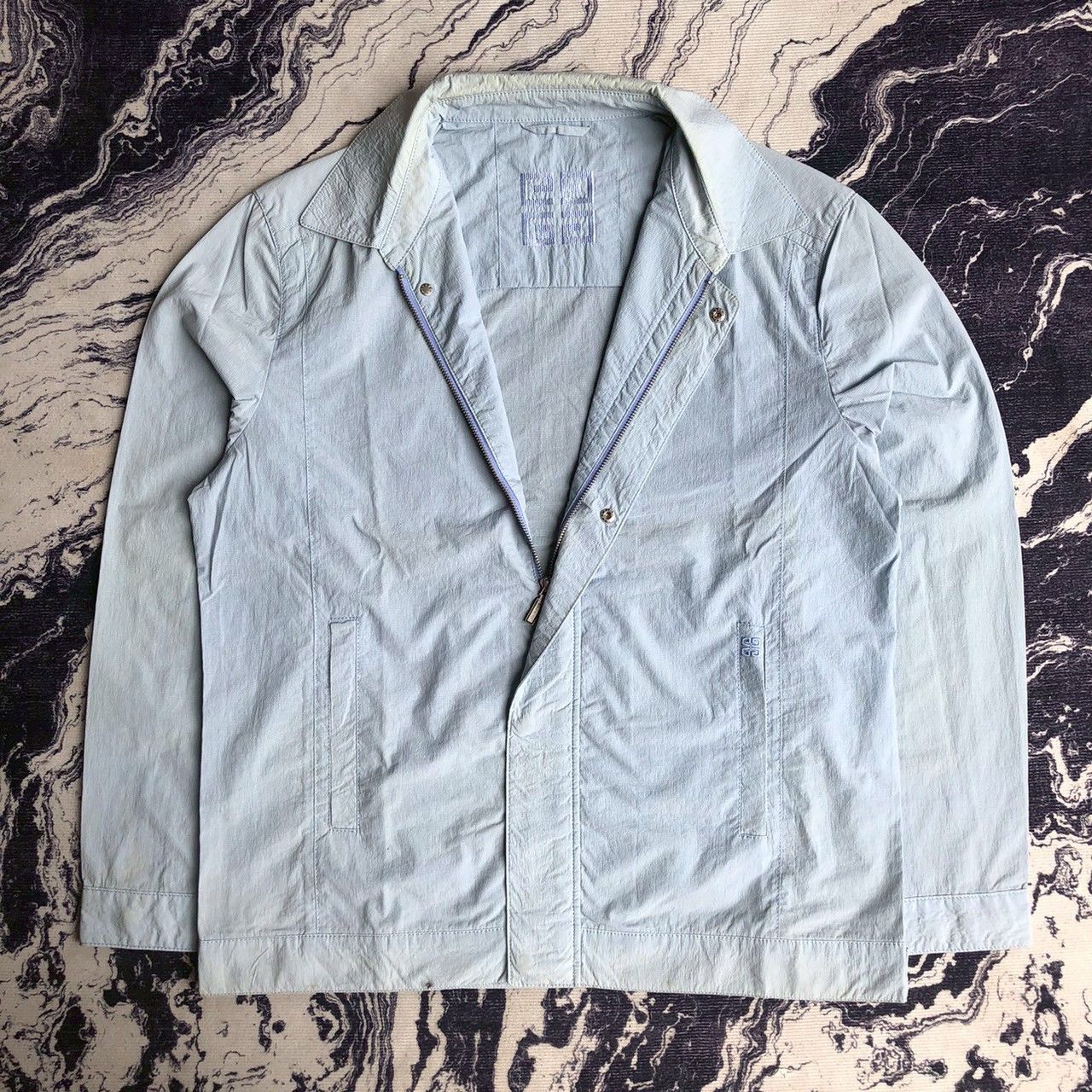 Givenchy Givenchy Light Blue Zip Jacket Archive Piece Size US L / EU 52-54 / 3 - 1 Thumbnail