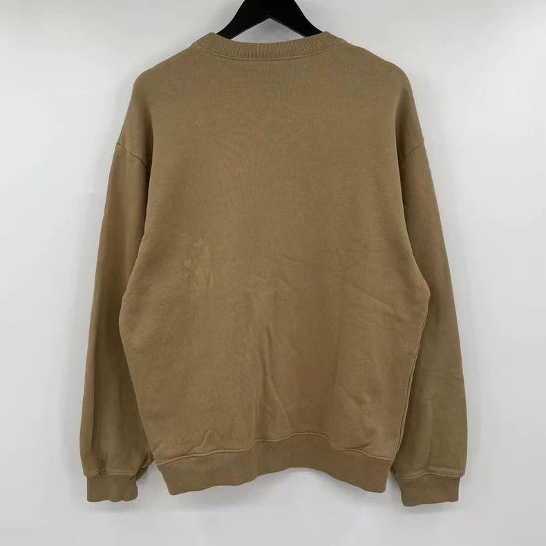 Balenciaga Balenciaga Khaki Front Embroidered Letter Hoodie Size US XL / EU 56 / 4 - 2 Thumbnail
