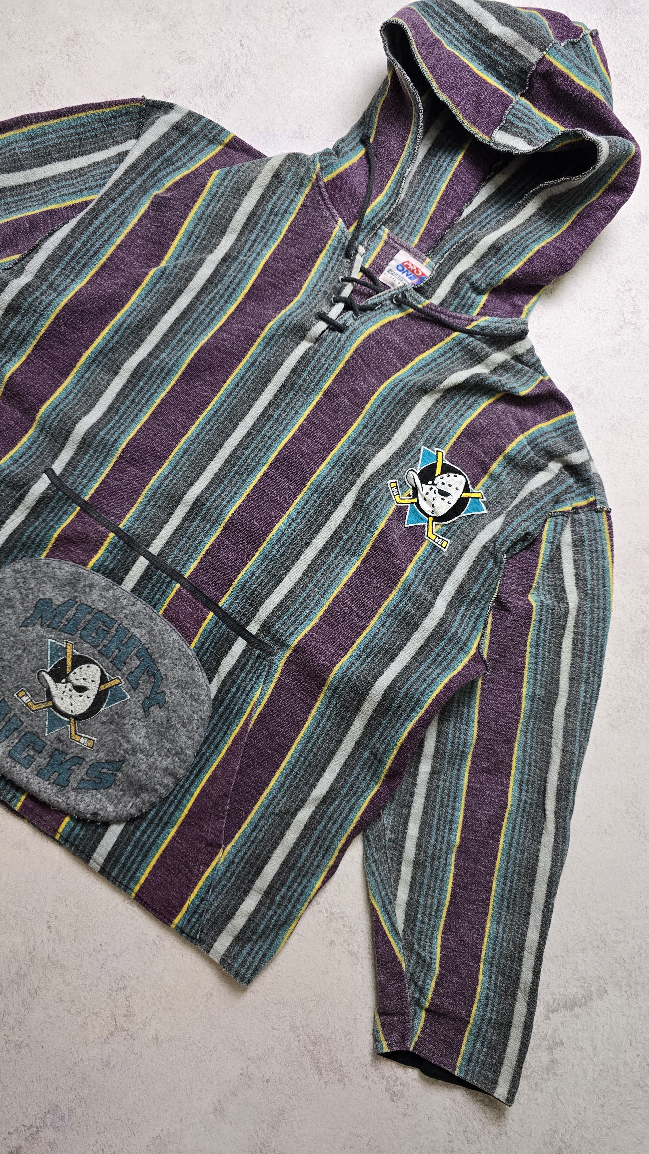 Other Anaheim Mighty Ducks Baja Hoodie VTG 90s Pro One Sportswear Size US L / EU 52-54 / 3 - 5 Thumbnail