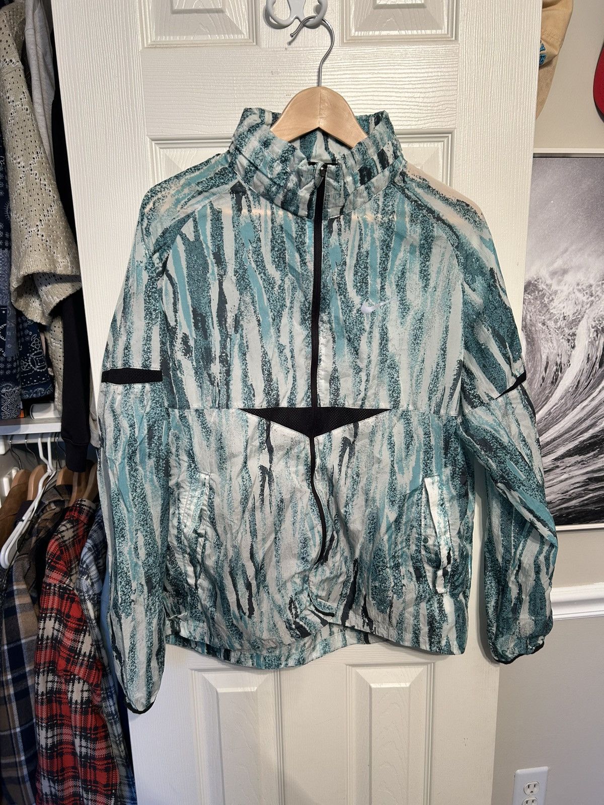 Nike × Vintage Vintage Nike Running Jacket Size Large Size US L / EU 52-54 / 3 - 1 Thumbnail