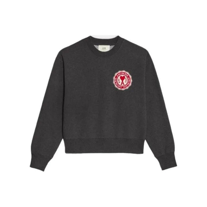 AMIPARIS Heart Label Crewneck Sweatshirt 0079