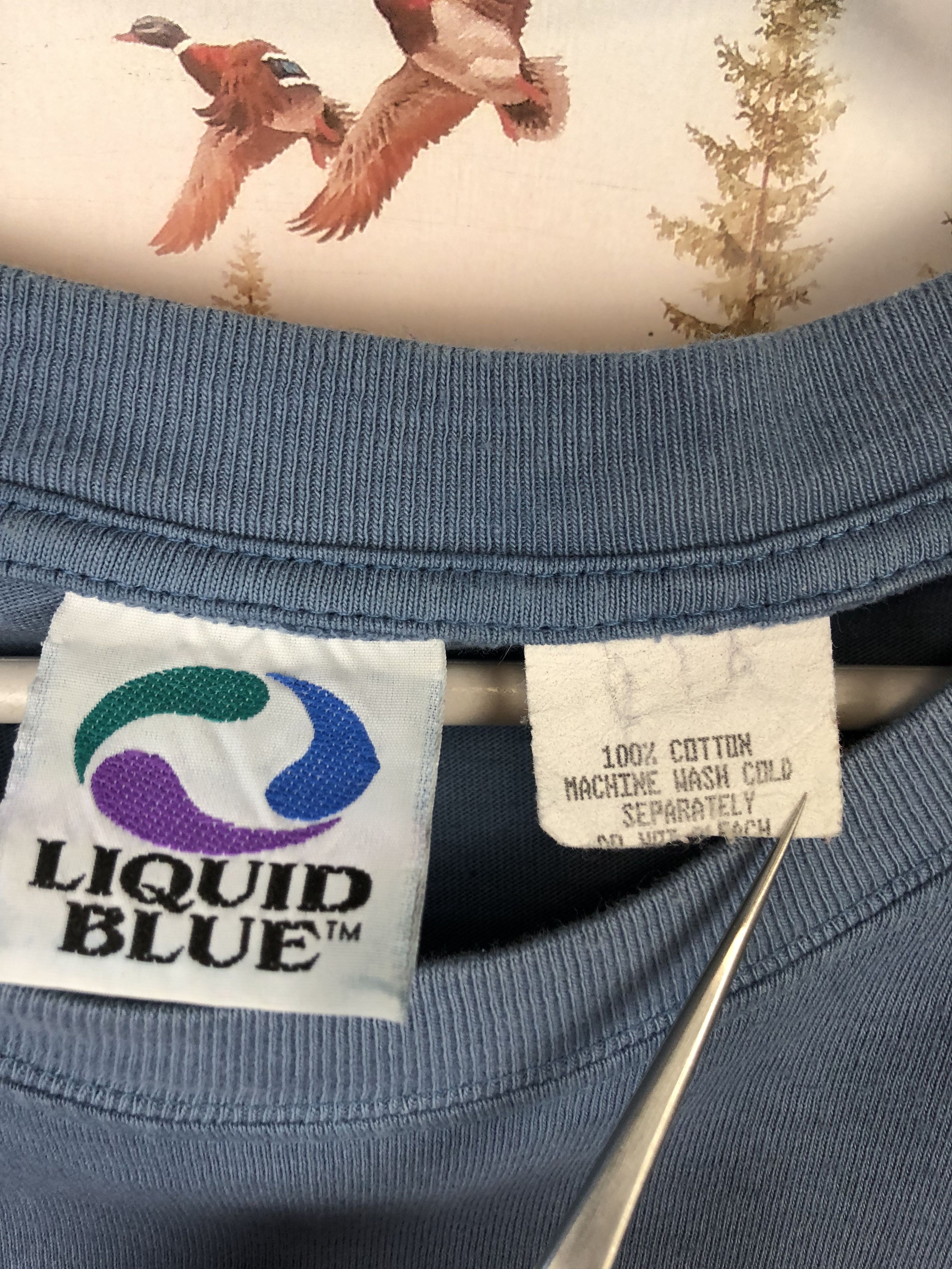 Liquid Blue Vintage Grateful Dead Liquid Blue Skull Roses Shirt Long Tee Size US L / EU 52-54 / 3 - 7 Thumbnail