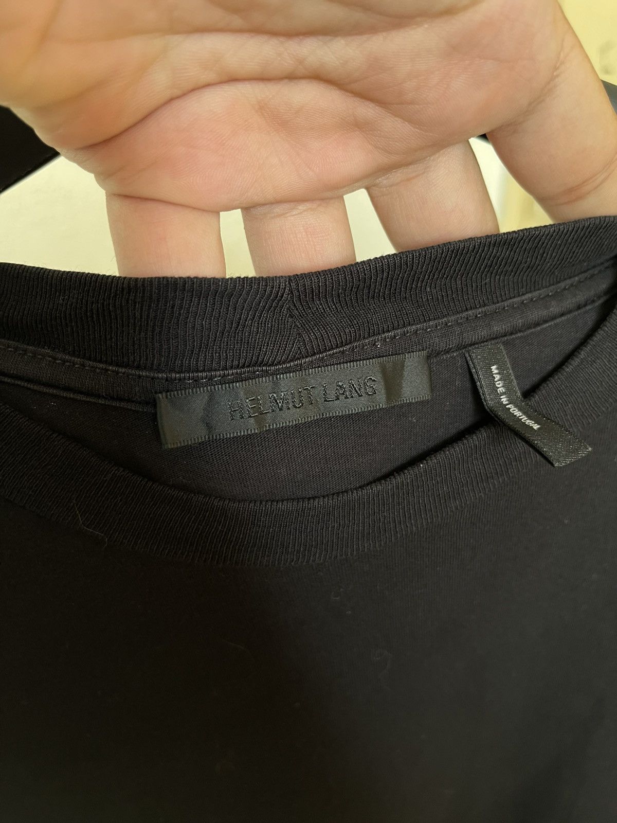 Helmut Lang Helmut Lang Logo Printed Mesh Layered Longsleeve Shirt Size US L / EU 52-54 / 3 - 3 Thumbnail