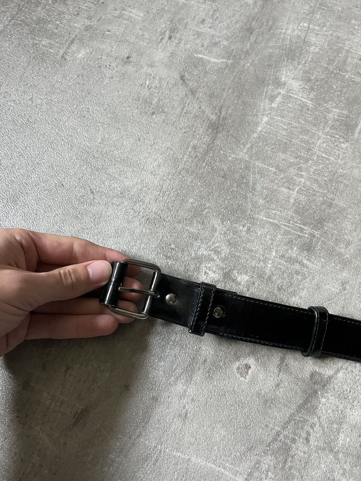Helmut Lang Helmut Lang vintage leather belt archival black Size ONE SIZE - 3 Thumbnail