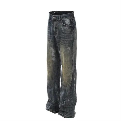 Japanese Brand × Jean Pants American retro trend ink-splashed loose straight jeans Size US 32 / EU 48 - 2 Thumbnail