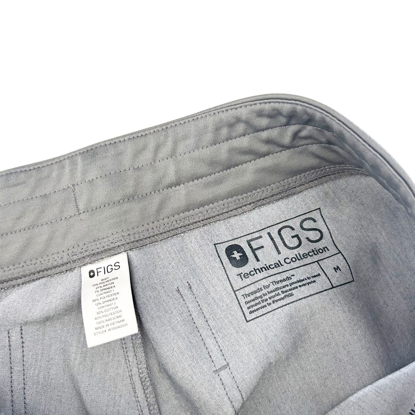 Other Figs Gray Zamora Jogger Scrub Pants Sz M Size 30" / US 8 / IT 44 - 2 Thumbnail