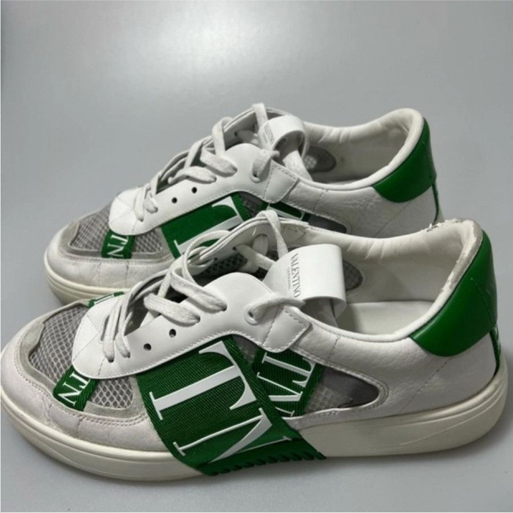 Valentino Valentino VL7N Leather Logo SneakersWhite Green Mens EU 41/U Size US 8 / EU 41 - 2 Thumbnail