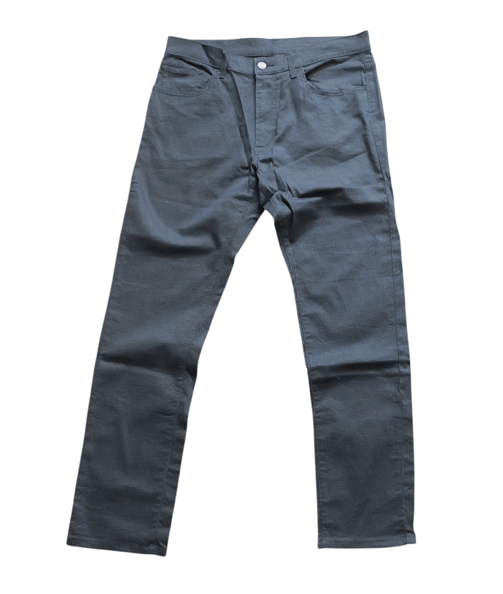 Uniqlo Uniqlo Patterned Pants Grey Black Straight Slim Size US 32 / EU 48 - 1 Thumbnail