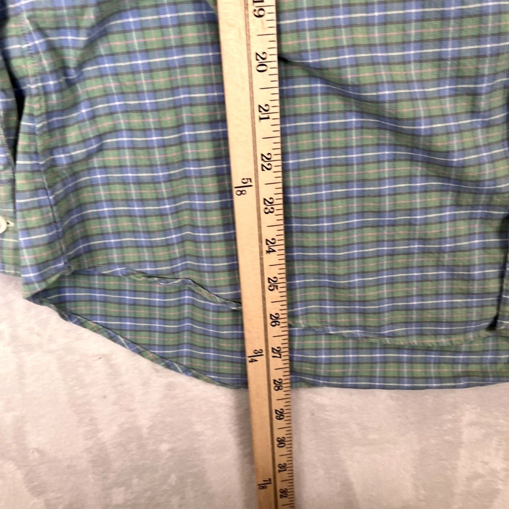 Ralph Lauren Ralph Lauren Shirt Mens Large Green Plaid Long Sleeve Button Front Custom Fit Size US L / EU 52-54 / 3 - 4 Thumbnail