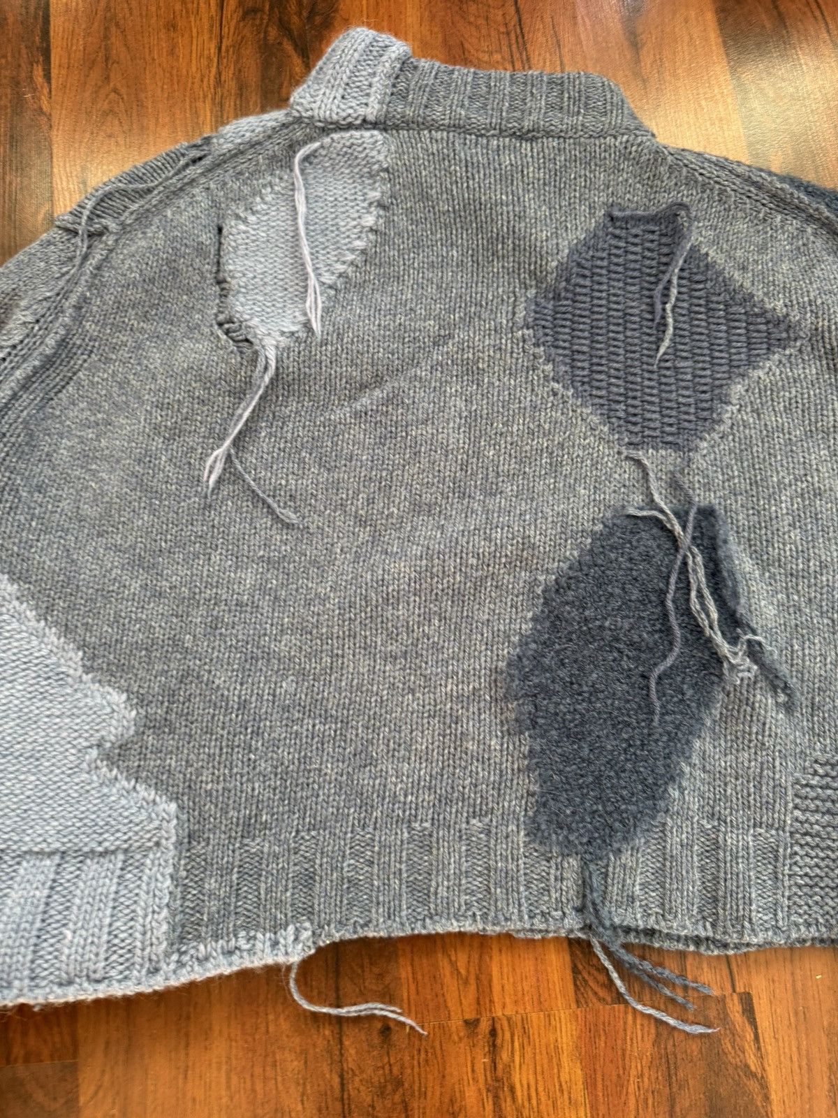 Acne Studios RARE GRAIL acne studios patchwork Ovira Asymetrical Knit XS Size US XS / EU 42 / 0 - 12 Thumbnail