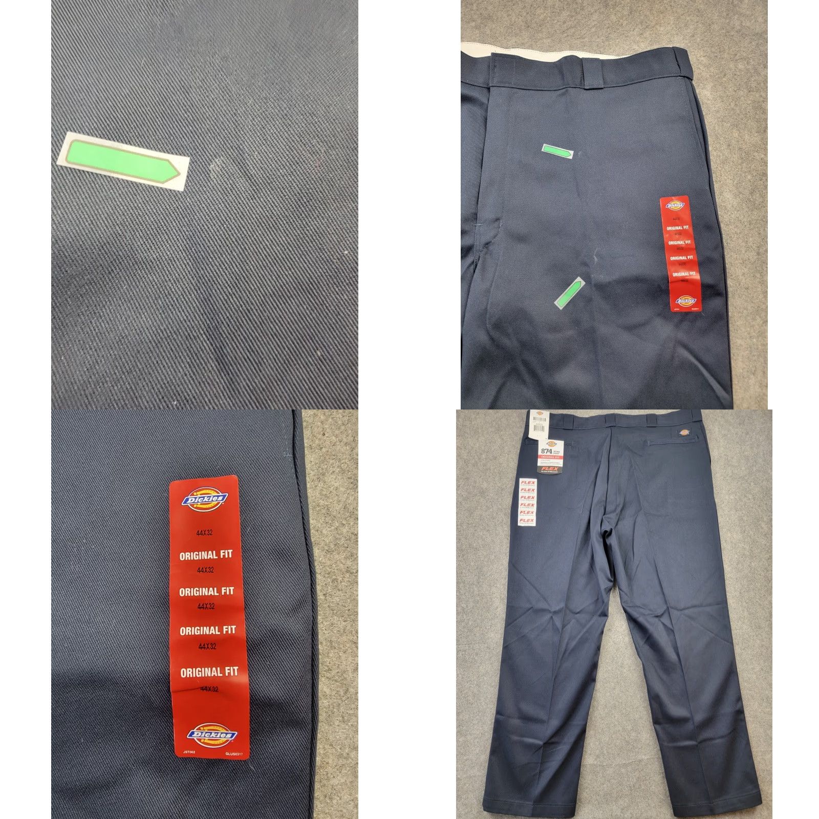 Dickies Dickies 874 Pants Mens 44x32 Blue Original Fit Work Pant Flex Slash Pockets Flat Front Size US 44 / EU 60 - 8 Thumbnail