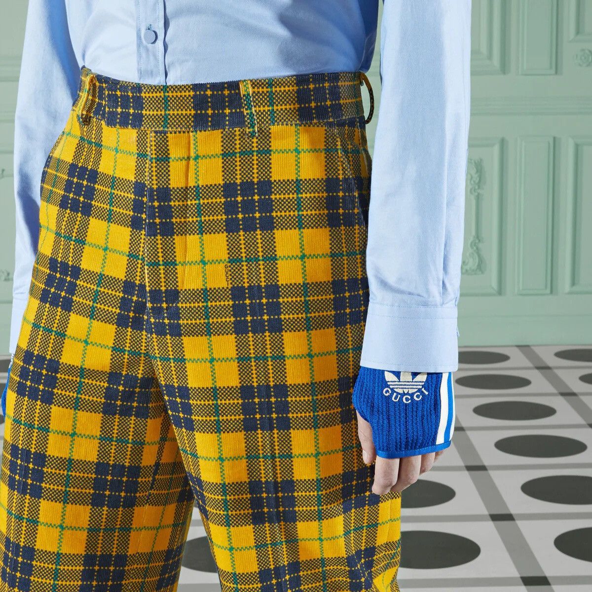 Gucci Gucci Straight-Leg Checked Tartan Cotton Trousers 44 Size US 44 / EU 60 - 1 Thumbnail