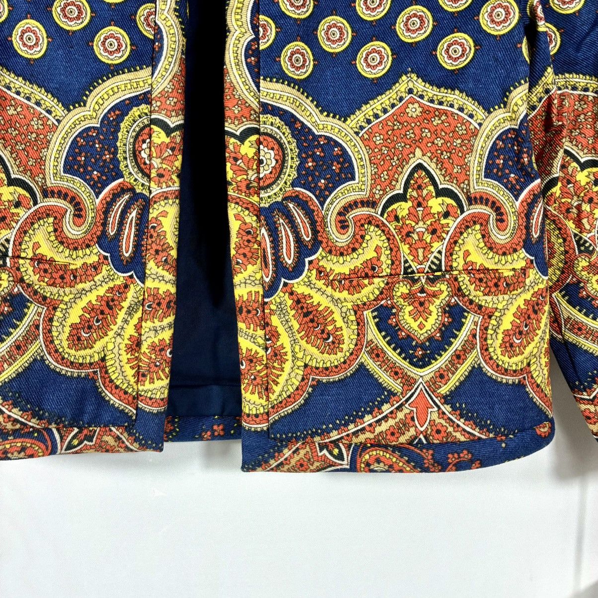 Valentino Valentino Garavani Paisley Crop Denim Jacket 38 IT 2 US NWT Size XS / US 0-2 / IT 36-38 - 16 Thumbnail