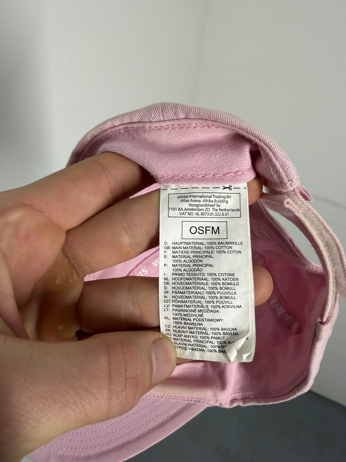 Reebok × Vetements Vetements x Reebok Pink Cap Size ONE SIZE - 11 Thumbnail