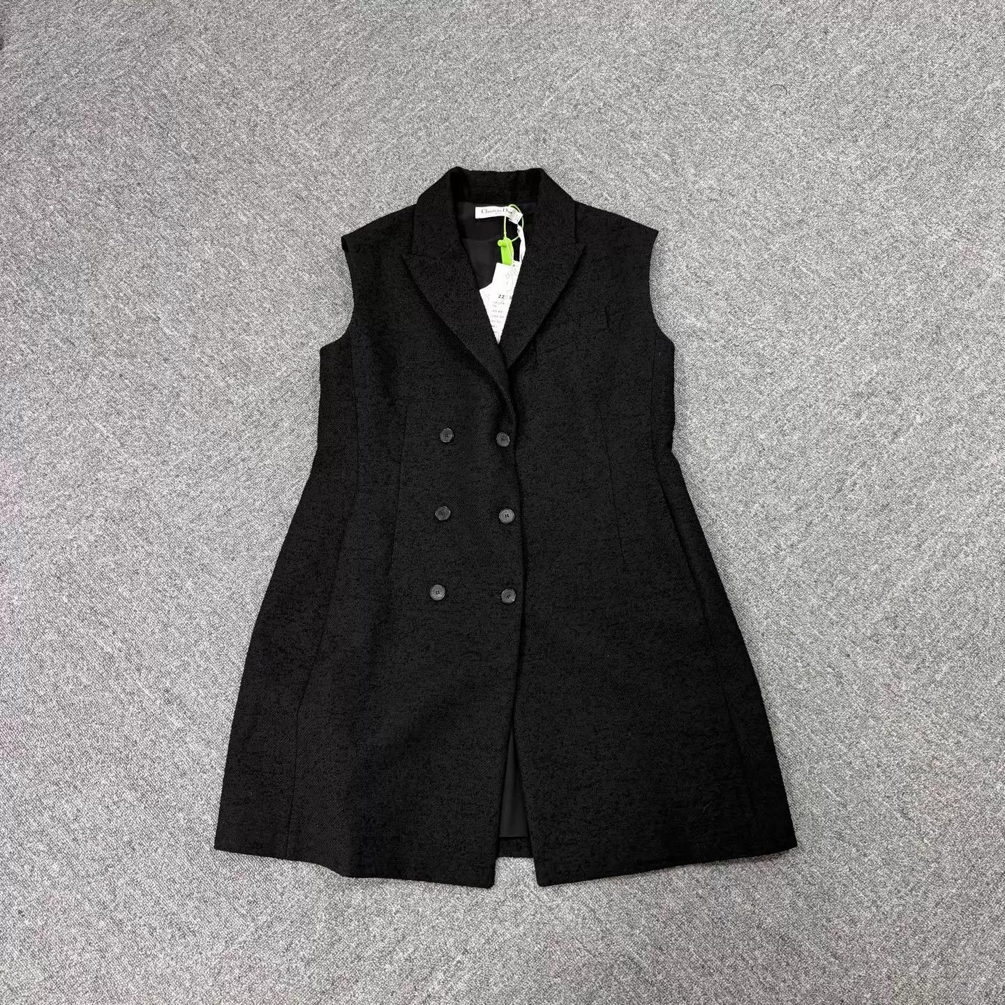 Dior Dior Black Wool Blend Silk Lined Vest Dress 42 New With Tags Size M / US 6-8 / IT 42-44 - 1 Thumbnail