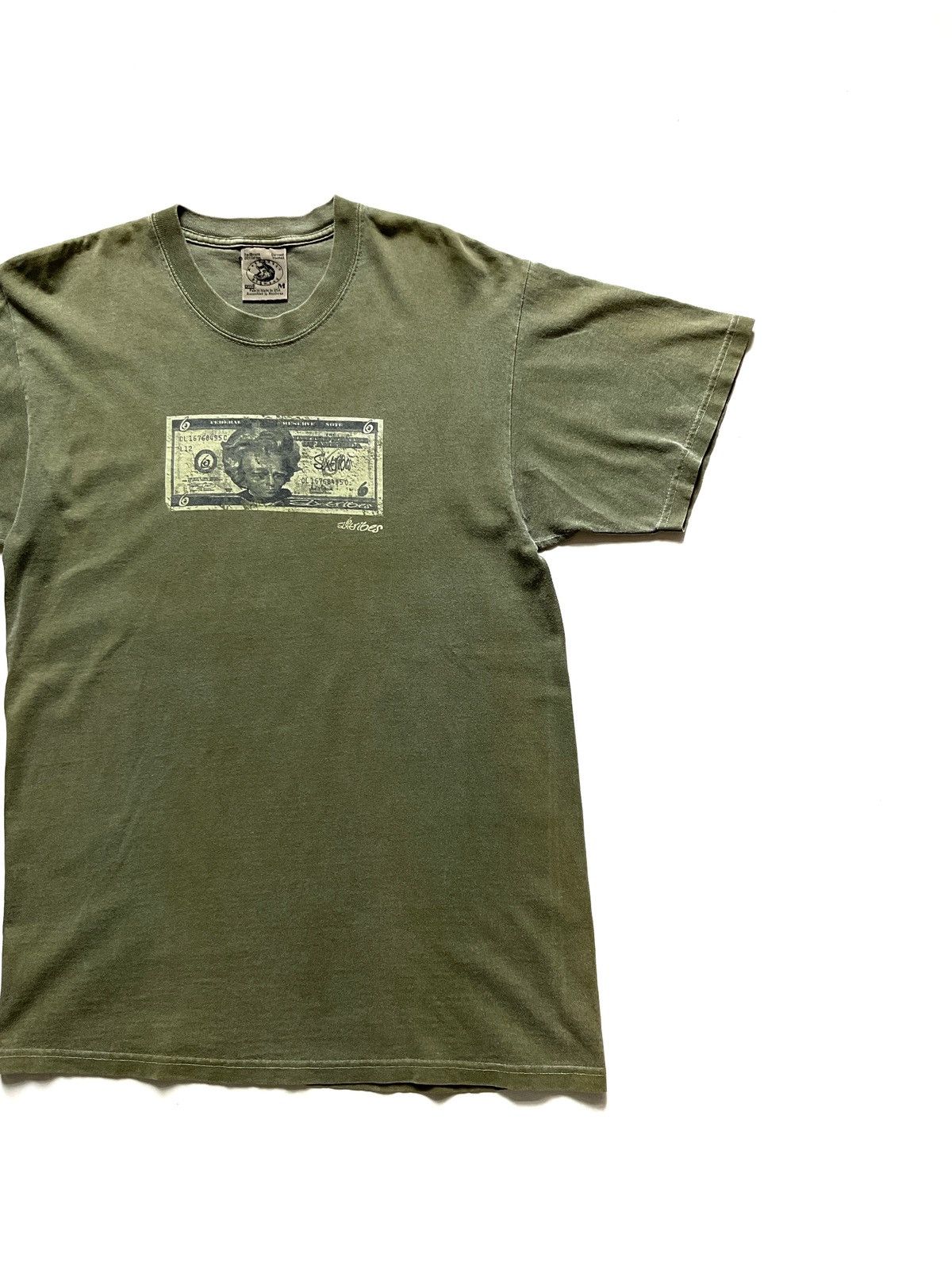 Vintage 90s Vintage Money OG Green Skateboard T-Shirt Size US M / EU 48-50 / 2 - 12 Thumbnail
