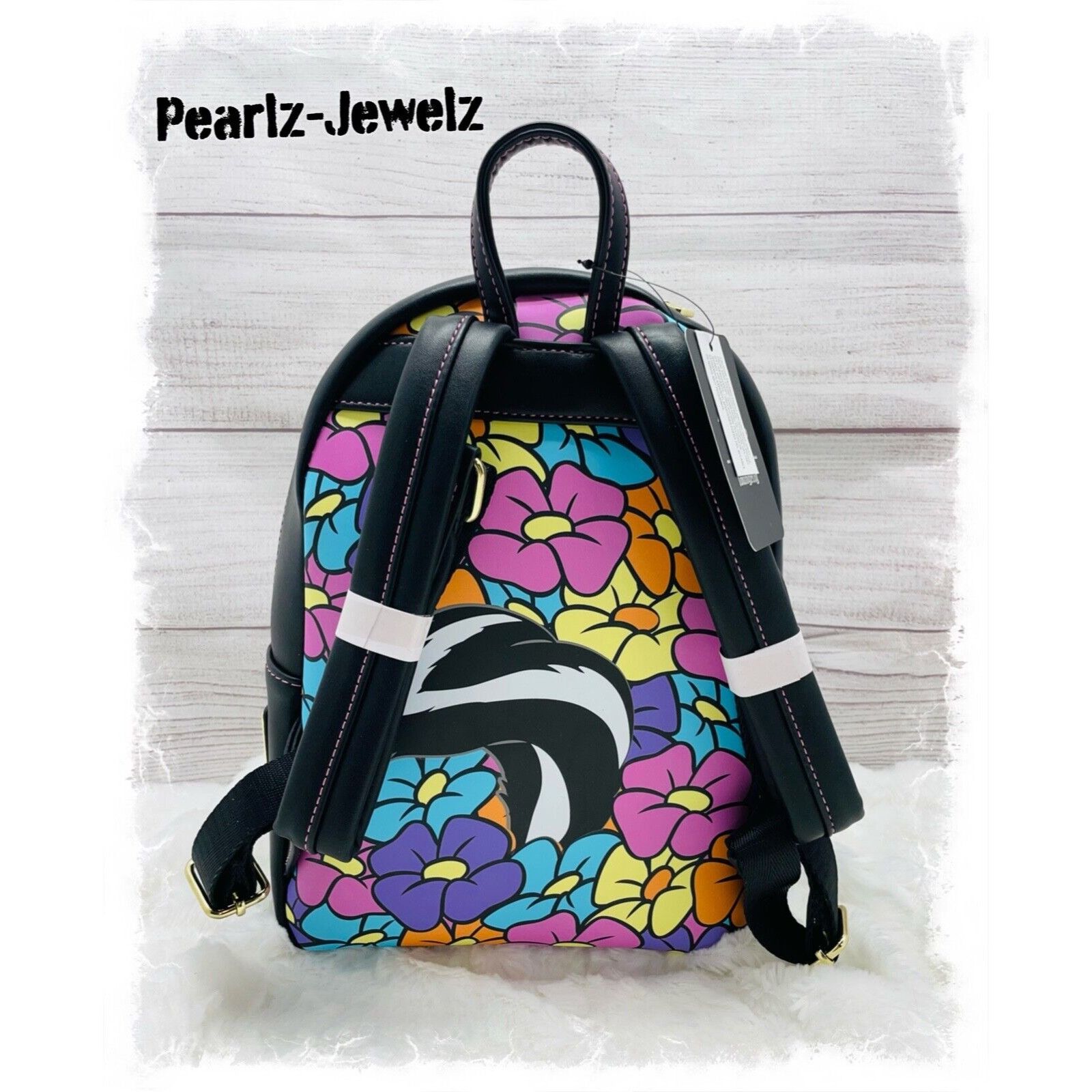 Disney Loungefly Disney Bambi Flower Skunk in Flowers Mini Backpack Size ONE SIZE - 3 Thumbnail