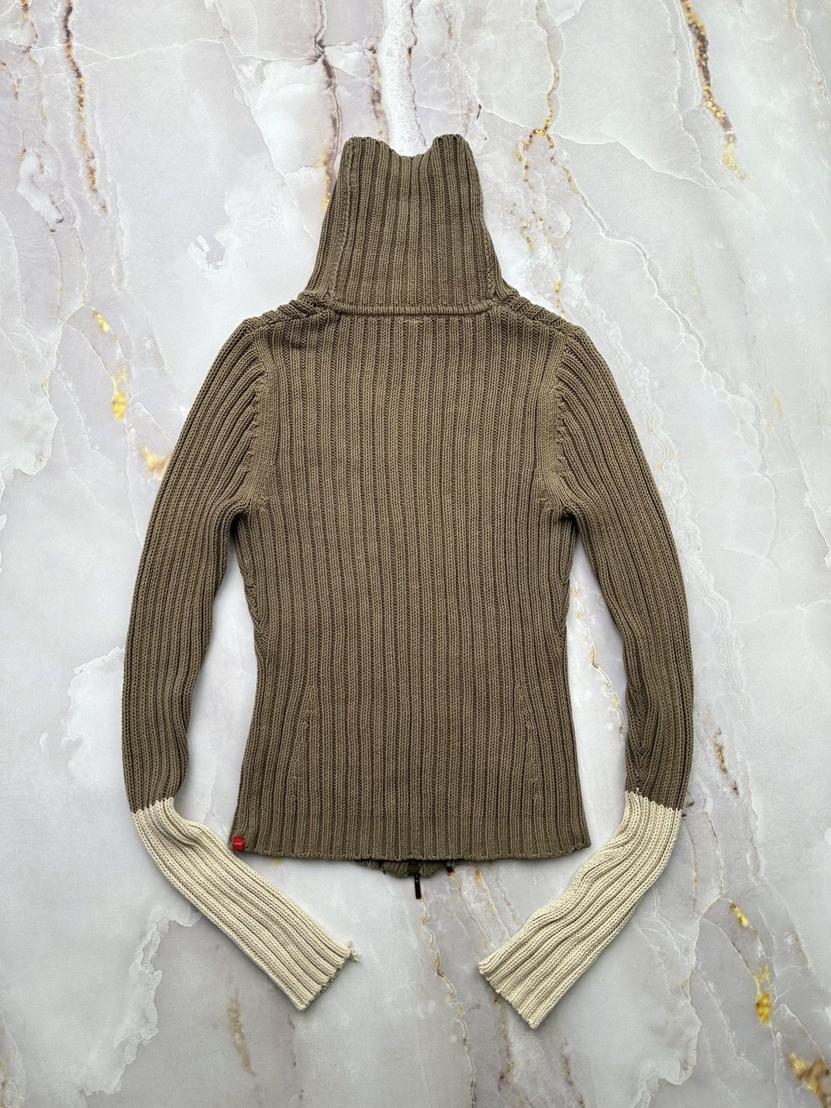 Japanese Brand Vintage Ribbed Zip Sweater Size S / US 4 / IT 40 - 6 Thumbnail