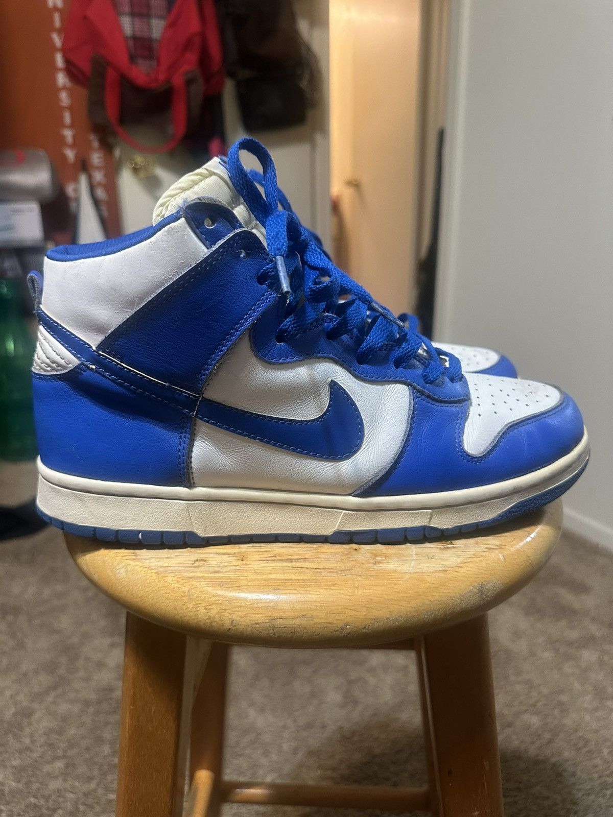 Nike Vintage Nike dunk high LE “Kentucky” 1999 size 10 Size US 10 / EU 43 - 1 Thumbnail