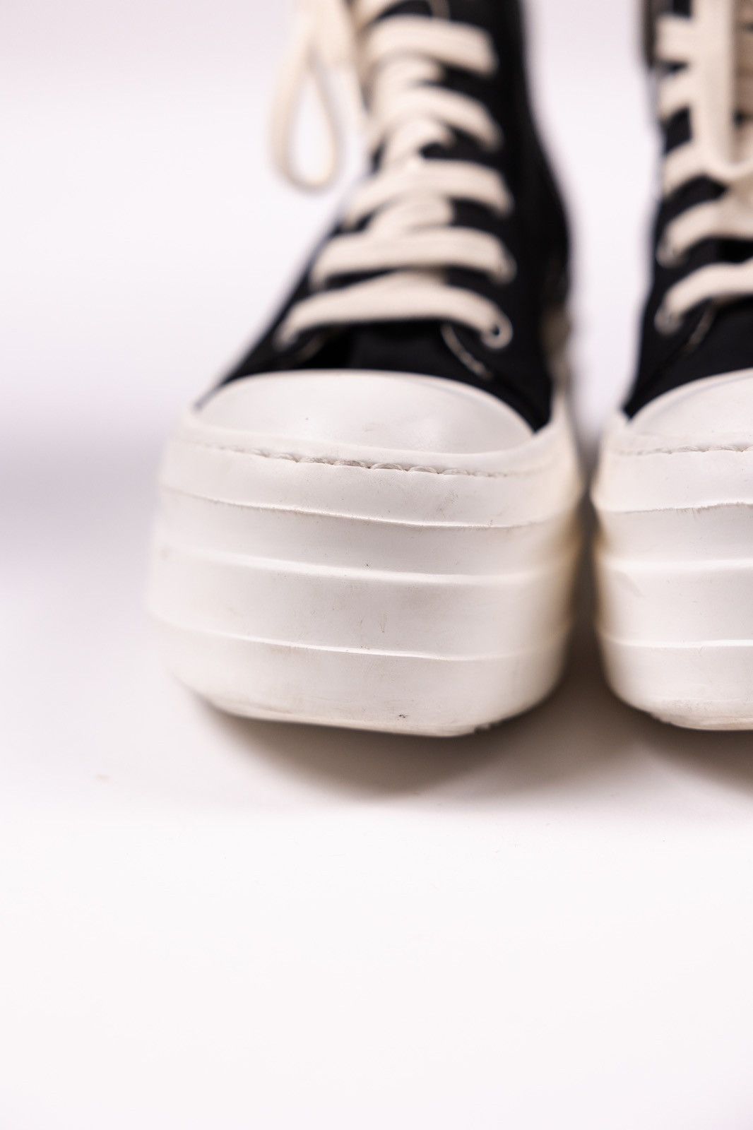 Rick Owens × Rick Owens Drkshdw Rick Owens DRKSHDW Platform High Top Sneakers Size US 5 / IT 35 - 8 Thumbnail