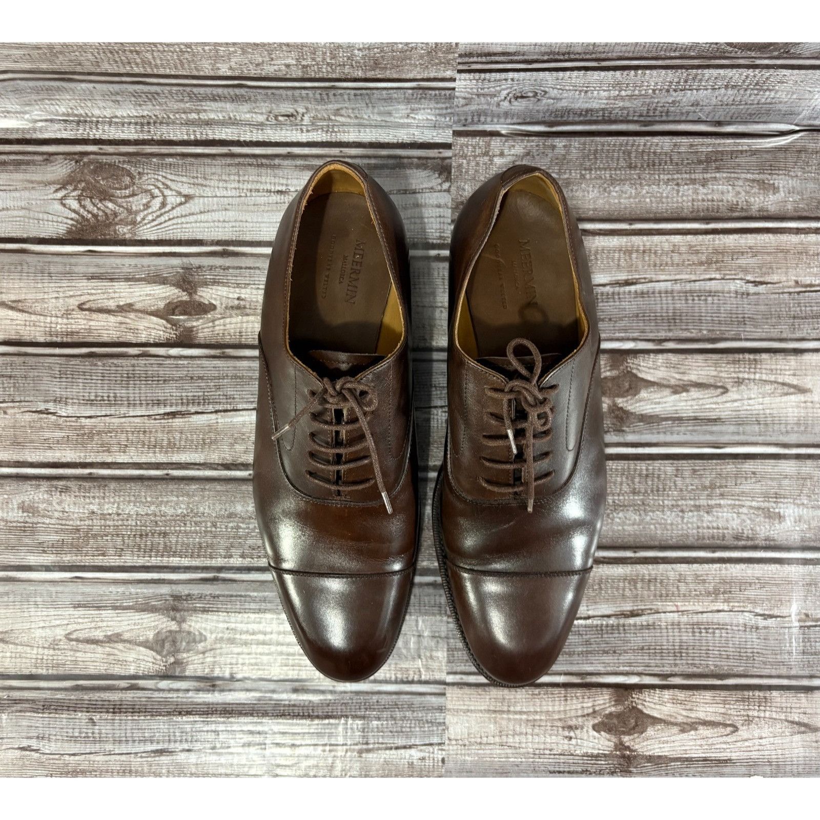 Meermin Meermin Calf leather Oxford dress shoes sz 8.5 color brown 1 Size US 8.5 / EU 41-42 - 11 Thumbnail