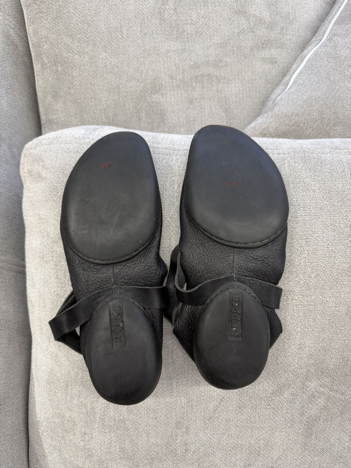 Trippen Rare Trippen Mary Jane Avant Garde Leather Flat Ballet Shoes Size US 10 / IT 40 - 8 Thumbnail