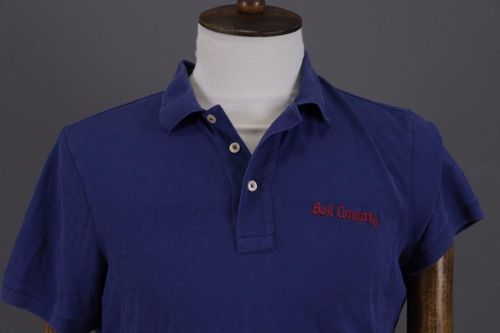 Designer Best Company Olmes Carretti SS19 Blue Polo Shirt Size L Size US L / EU 52-54 / 3 - 2 Thumbnail