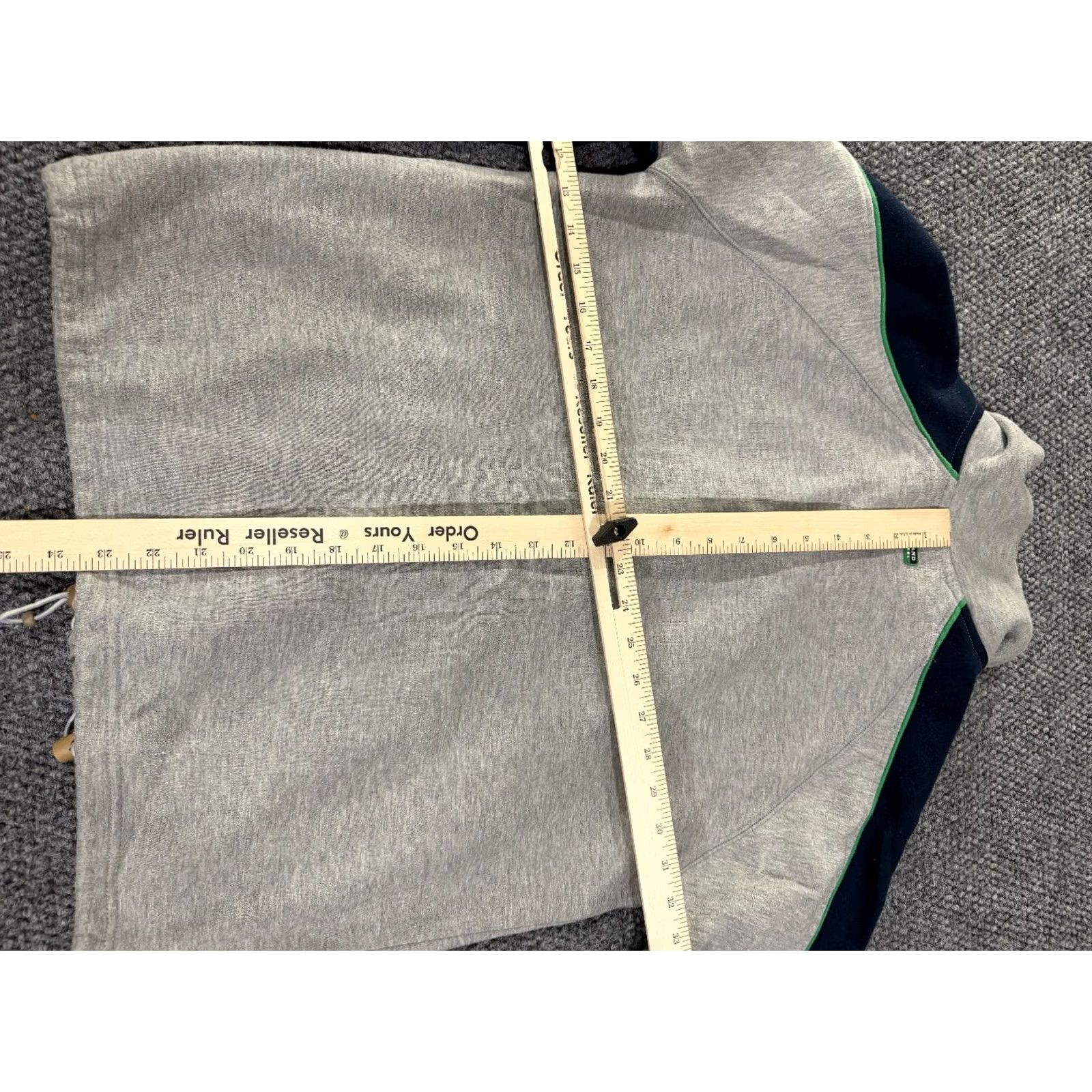 Vintage Ireland Quarter Zip Sweatshirt Mens M Gray Green Shamrock Fleece Pullover Zip Mock Neck Logo Size US M / EU 48-50 / 2 - 8 Thumbnail