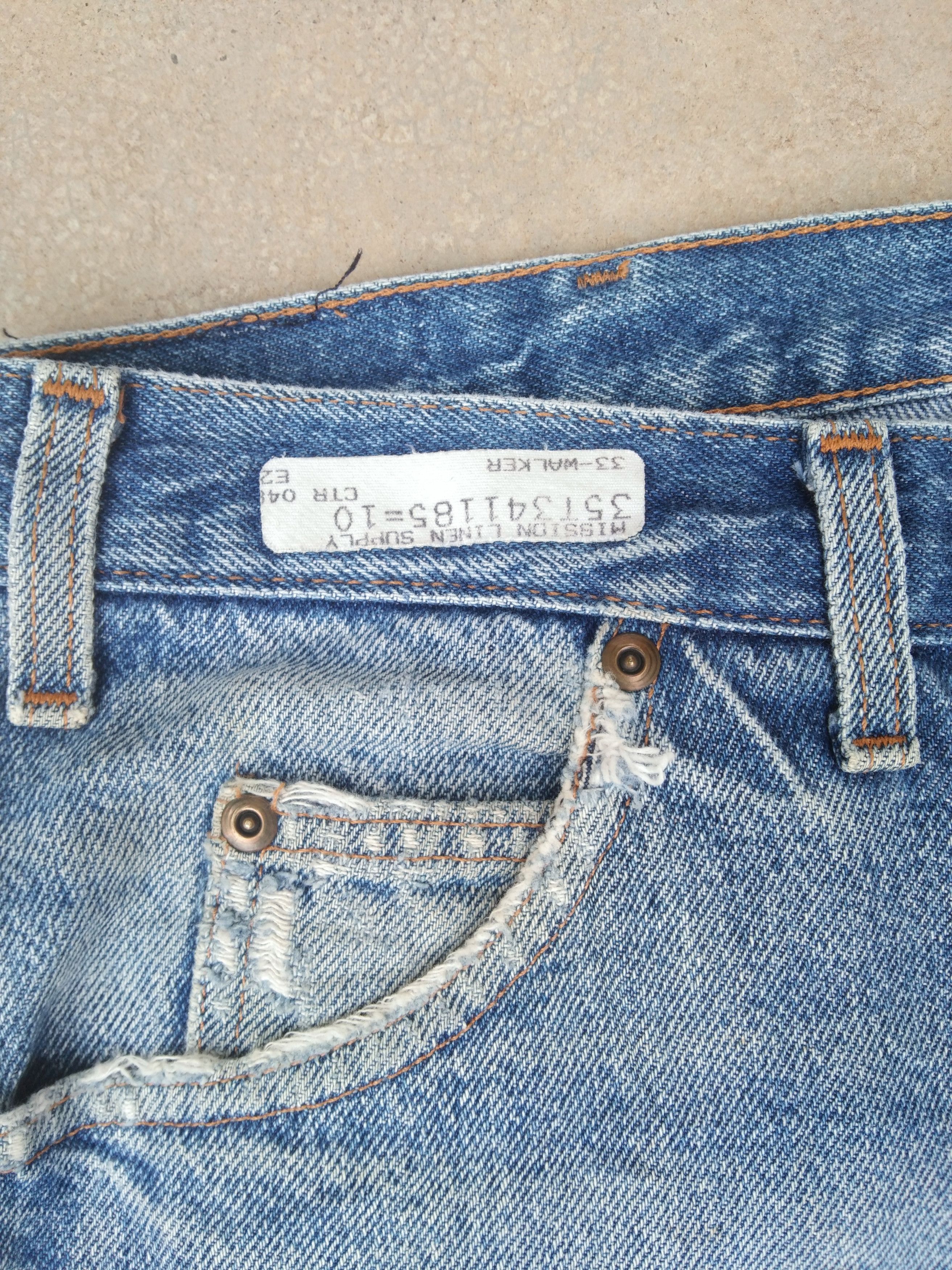 Jean 90s Vintage Double Knot By Reed USA Distressed Jeans 36x34 Size US 36 / EU 52 - 5 Thumbnail