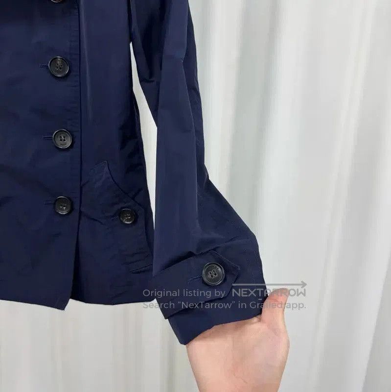 Burberry Burberry Double Breasted Short Trench Coat in Navy. Size M / US 6-8 / IT 42-44 - 4 Thumbnail