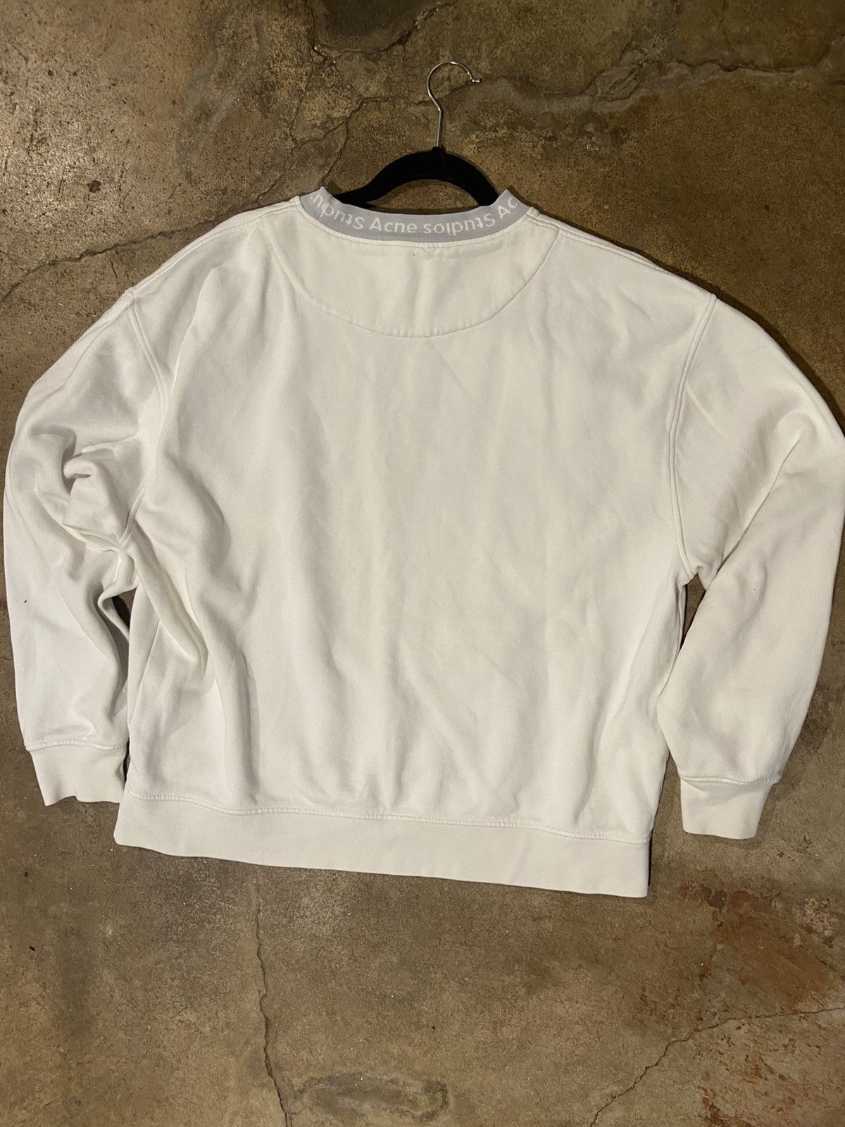 Acne Studios × Designer Acne Studios White Crewneck (Neck Logo) Size US L / EU 52-54 / 3 - 4 Thumbnail