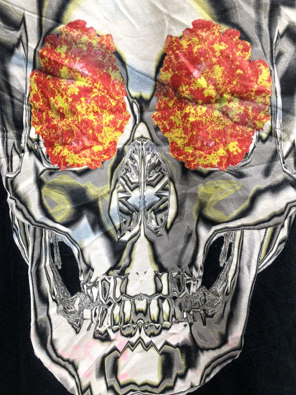 Travis Scott Travis Scott Birds Eye View Metallic Skull Backhit Tee Size US M / EU 48-50 / 2 - 3 Thumbnail