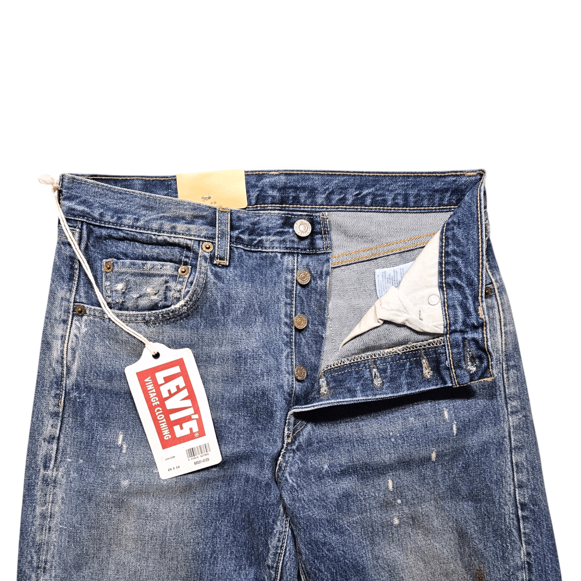 Levi's Vintage Clothing NWT LVC Levi's Vintage Clothing 1966 501 XX Big E Selvedge Size US 29 - 3 Thumbnail