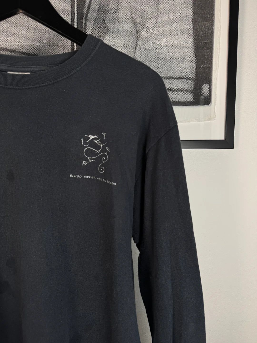 Vintage 🚭 RARE 🚭 90's SICK OF IT ALL DRAGON LONG SLEEVE Size US L / EU 52-54 / 3 - 2 Thumbnail
