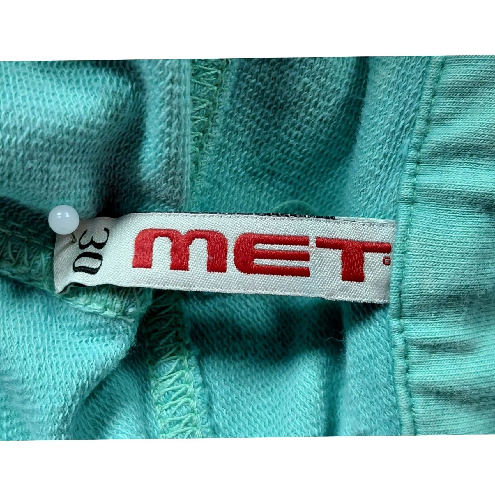 Vintage MET Jeans Turquoise Pants Knit Women Size 30 Size 30" / US 8 / IT 44 - 7 Thumbnail