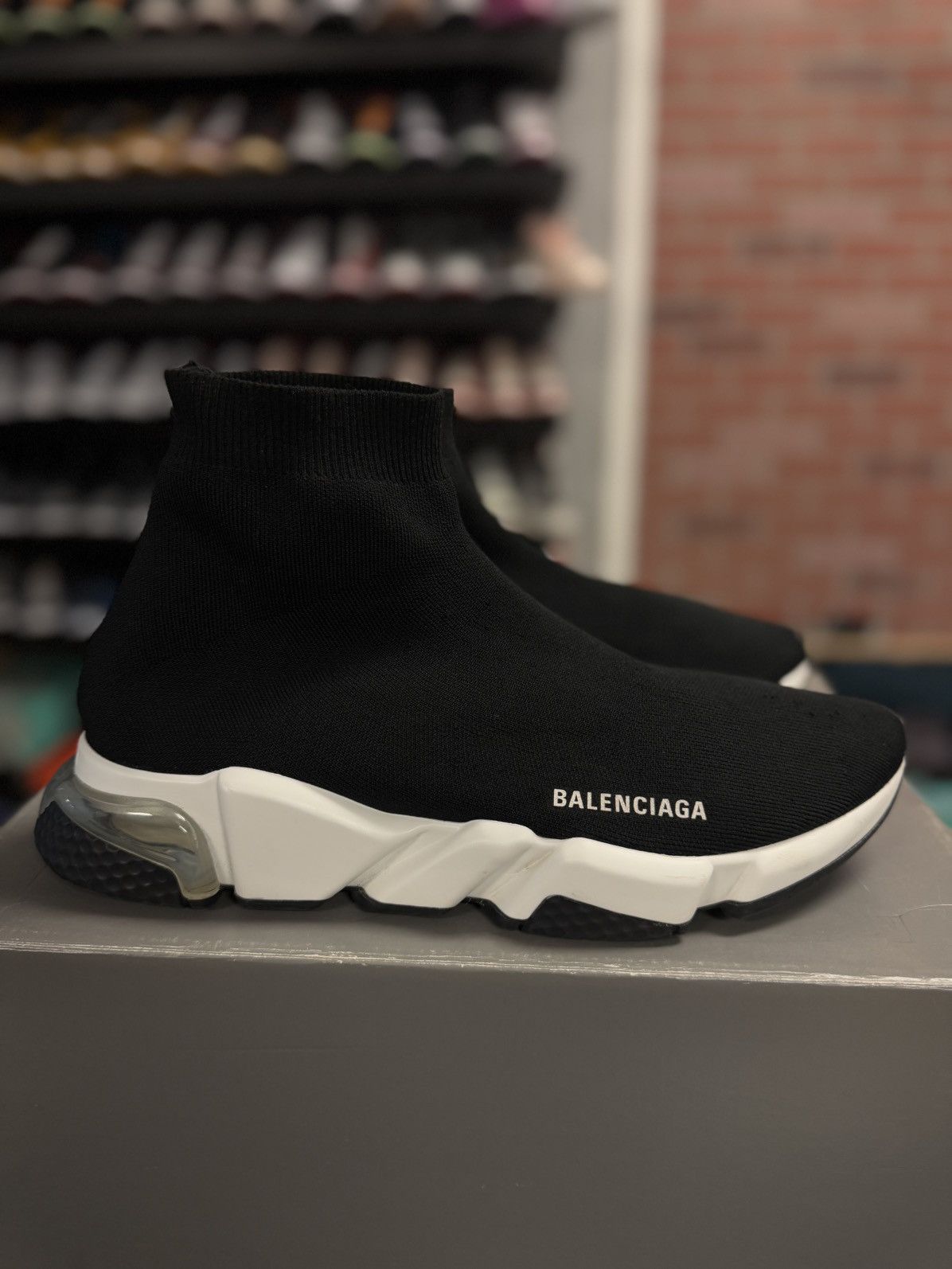 Balenciaga Balenciaga High Top Mesh Speed Sock Runner 45EU/12US Size US 12 / EU 45 - 1 Thumbnail