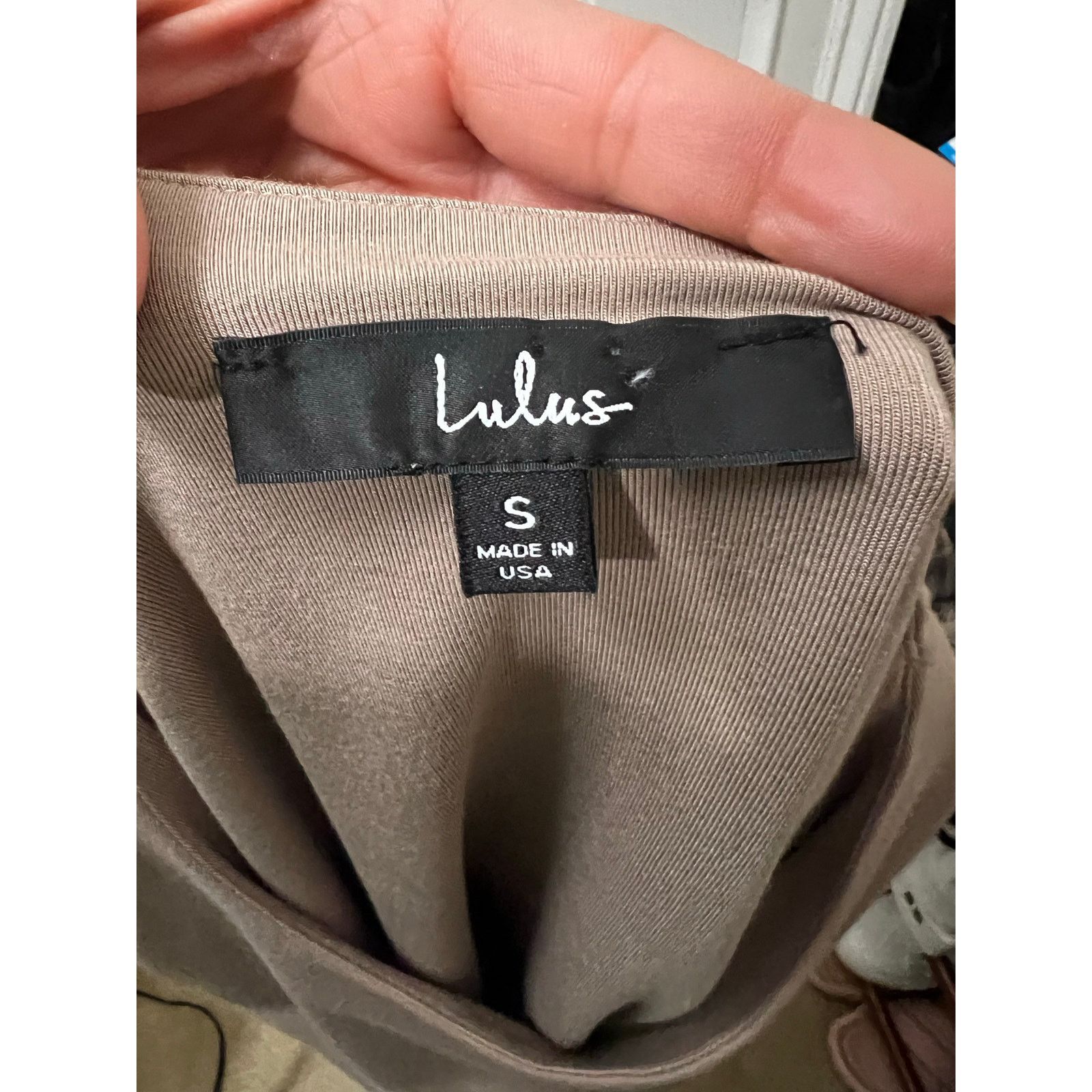 Lulus Taupe Sleeveless Padded Shoulder Bodysuit Fitted Waist Size S / US 4 / IT 40 - 15 Thumbnail