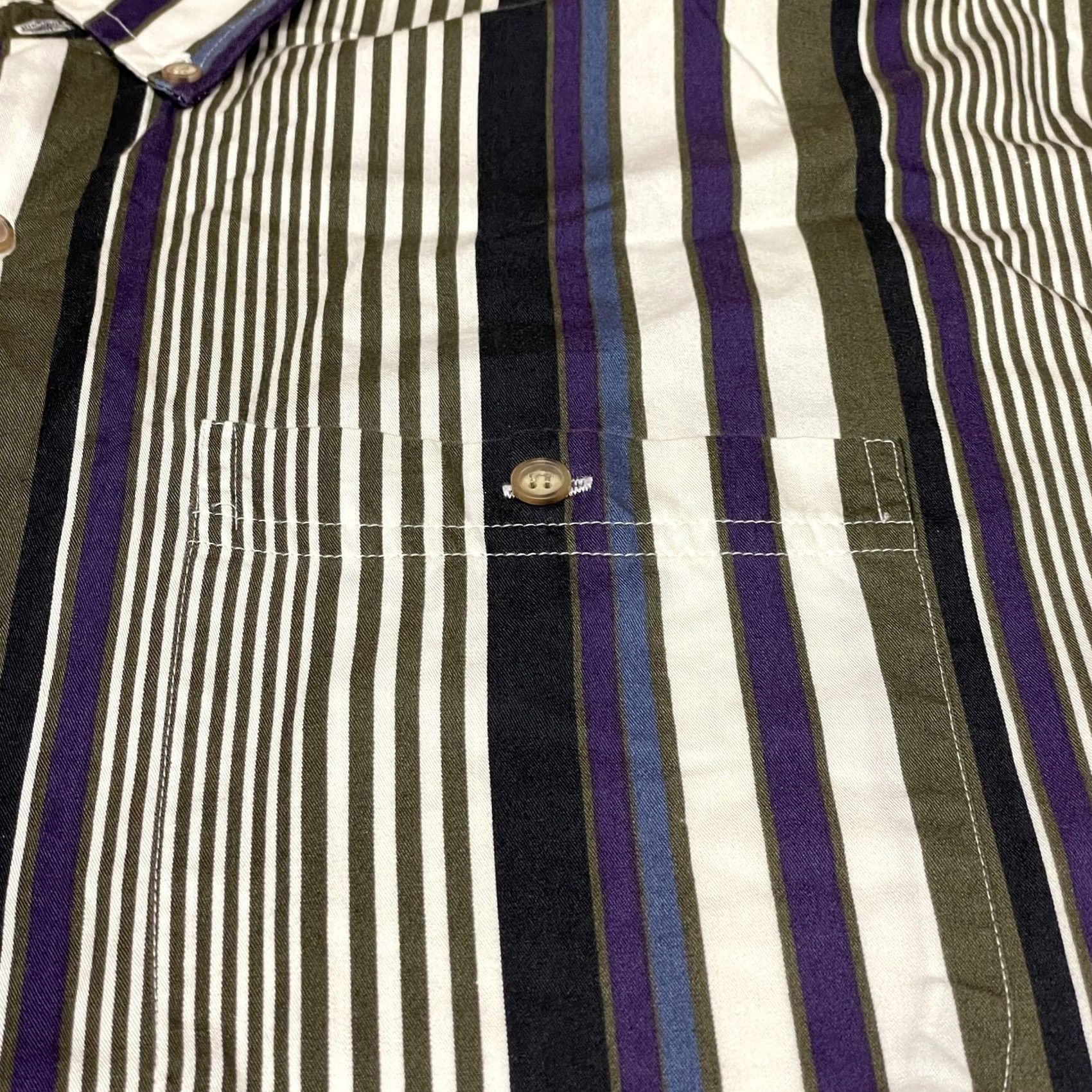 Vintage Loafers by Redfearn's Shirt Mens 2XL Tall Striped Button Down Long Sleeve 2XLT Size US XXL / EU 58 / 5 - 3 Thumbnail