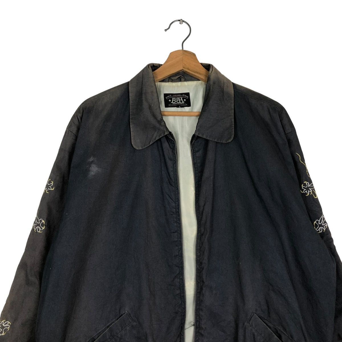 Japanese Brand 🔥VINTAGE DOUBLE BH RUSTY SUKAJAN JACKET JAPAN YOKOSUKA Size US L / EU 52-54 / 3 - 8 Thumbnail