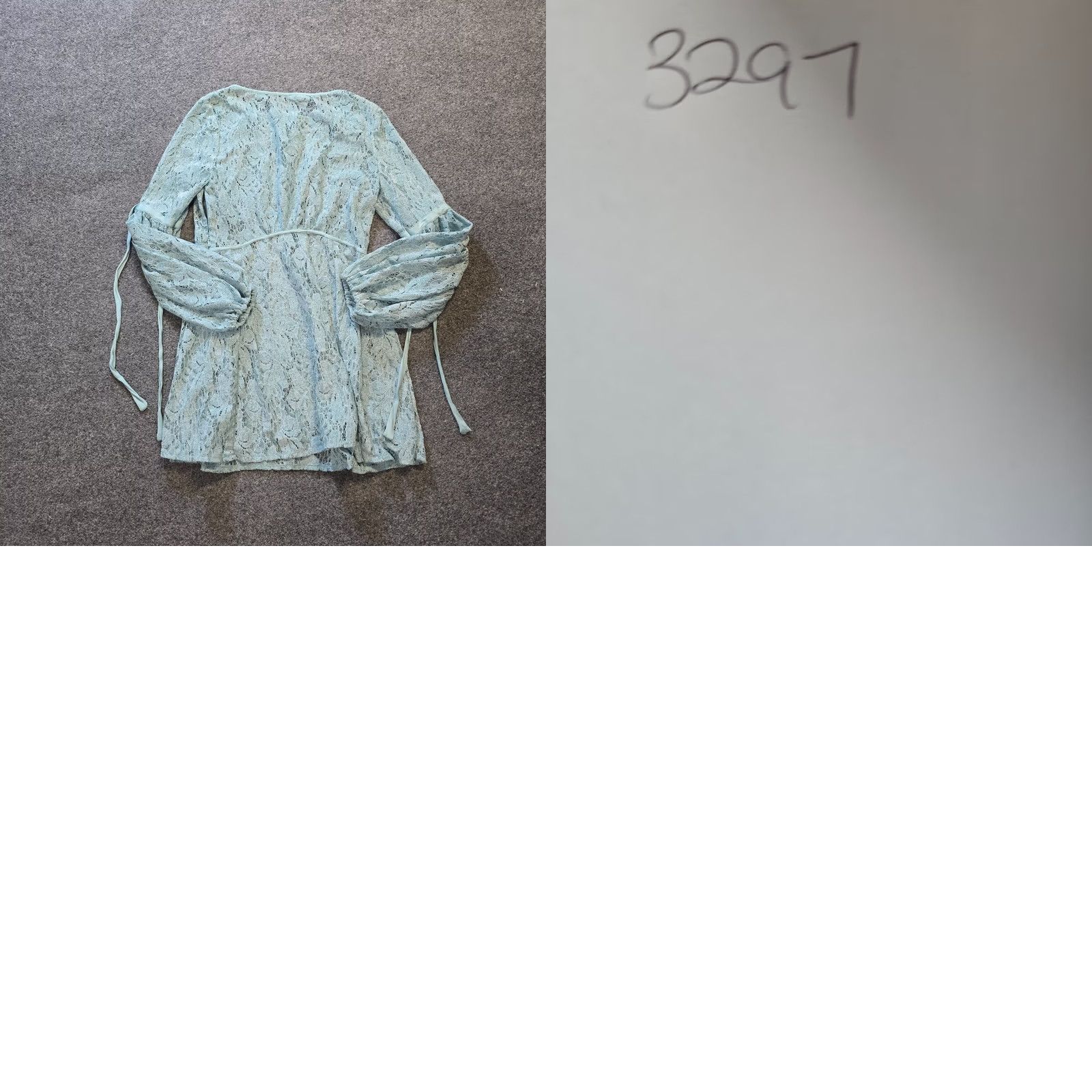 Free People Free People Dress Womens Size S Green Lace Sheer Peasant Boho Hippie Casual A-Line Short Sleeve Balloon Night? Size S / US 4 / IT 40 - 8 Thumbnail