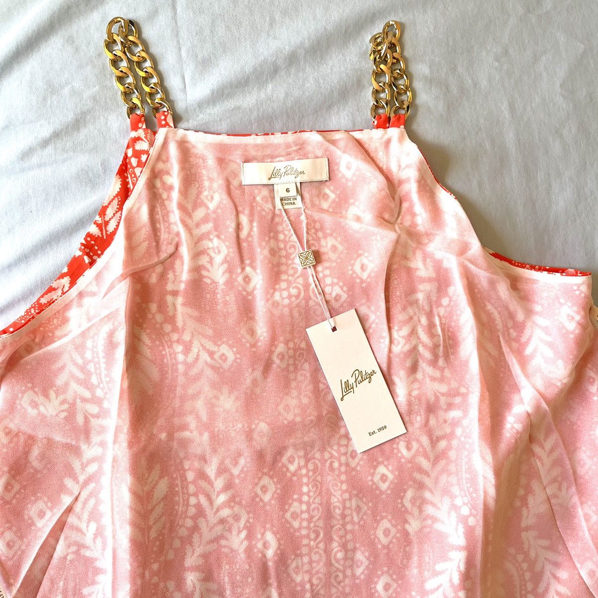 Lilly Pulitzer Johannah Silk Top Size S / US 4 / IT 40 - 5 Thumbnail