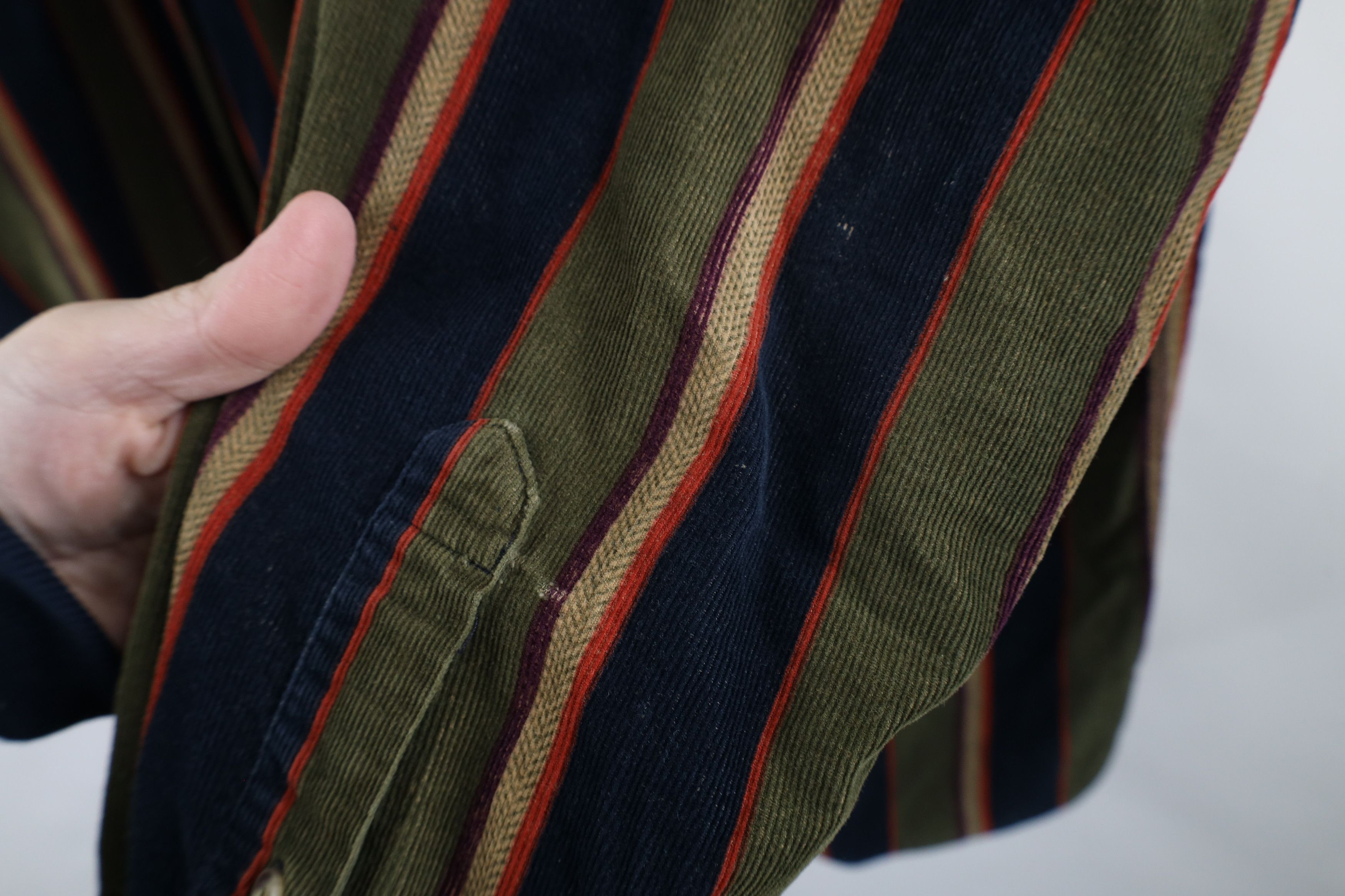 Vintage Vintage 90s Streetwear Block Corduroy Button Down Shirt Size US L / EU 52-54 / 3 - 6 Thumbnail