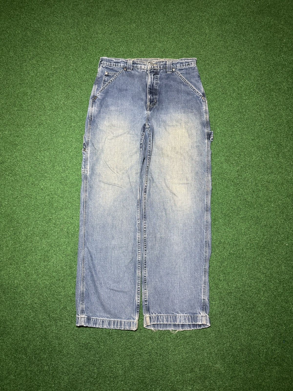 Vintage Vintage 90s Carpenter Baggy Wide Leg Skater 32x30 Jeans Size US 32 / EU 48 - 3 Thumbnail