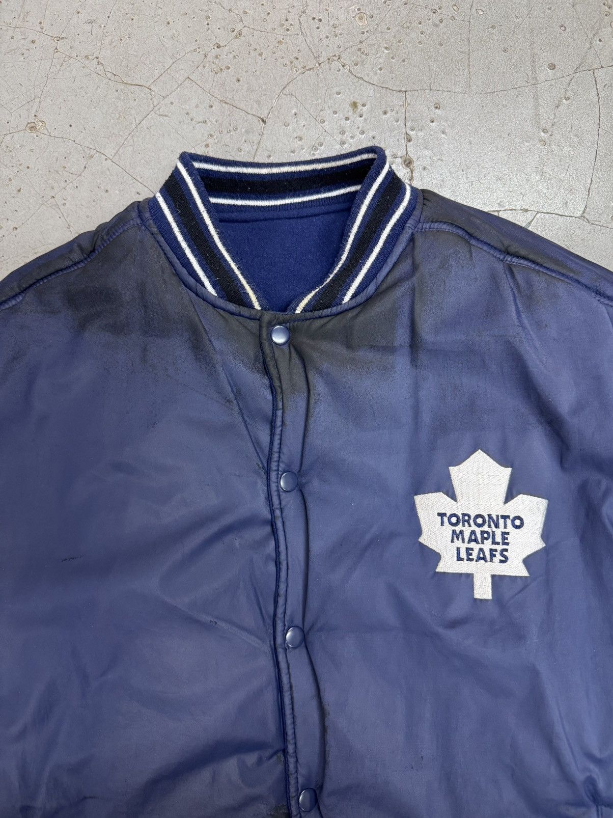 NHL Vintage Toronto Maple Leafs Reversible Varsity/Satin Jacket Size US XL / EU 56 / 4 - 10 Thumbnail