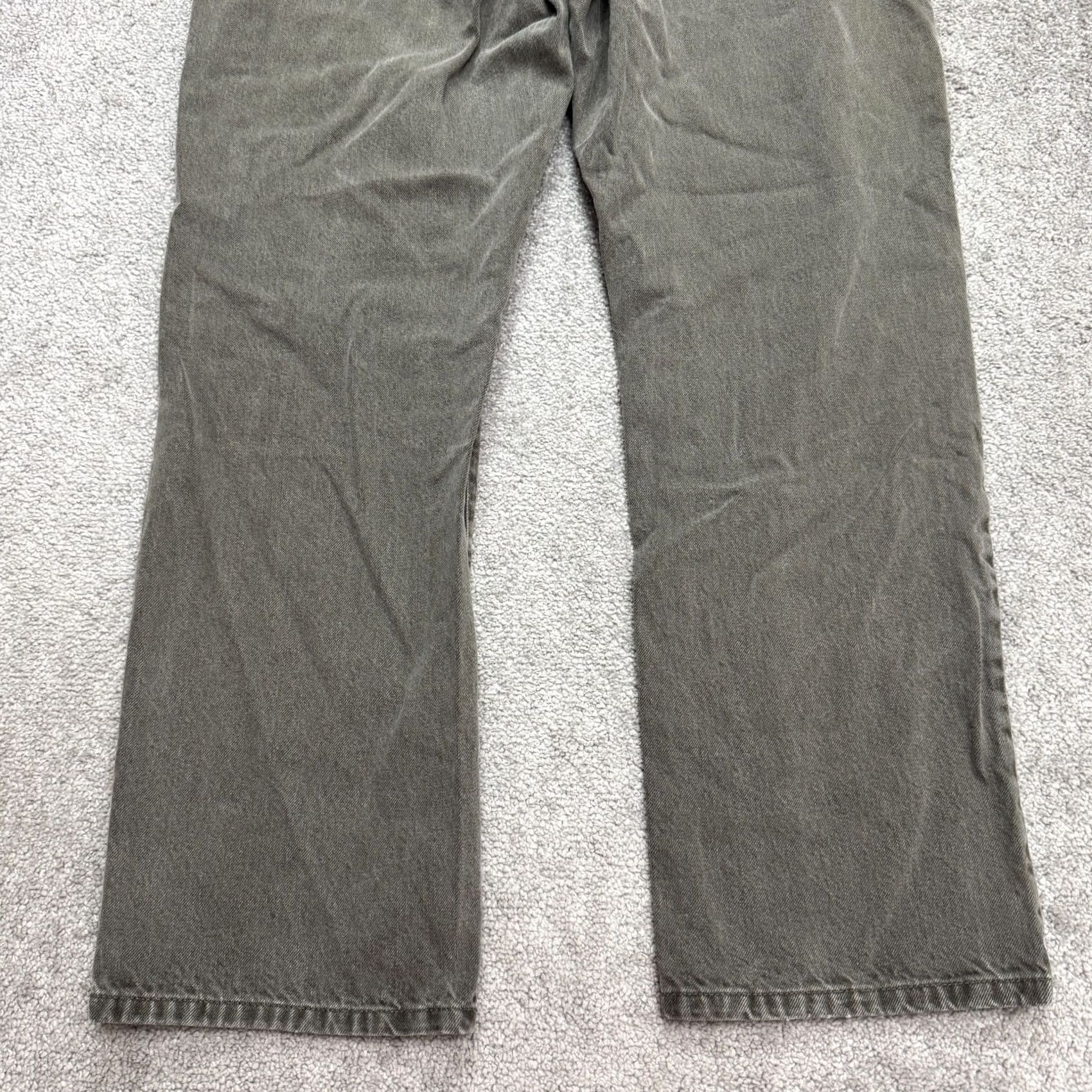 Vintage L.L. Bean Jeans Straight Denim 38x30 Green 100% Cotton Mens Regular Classic Fit Size US 38 / EU 54 - 4 Thumbnail