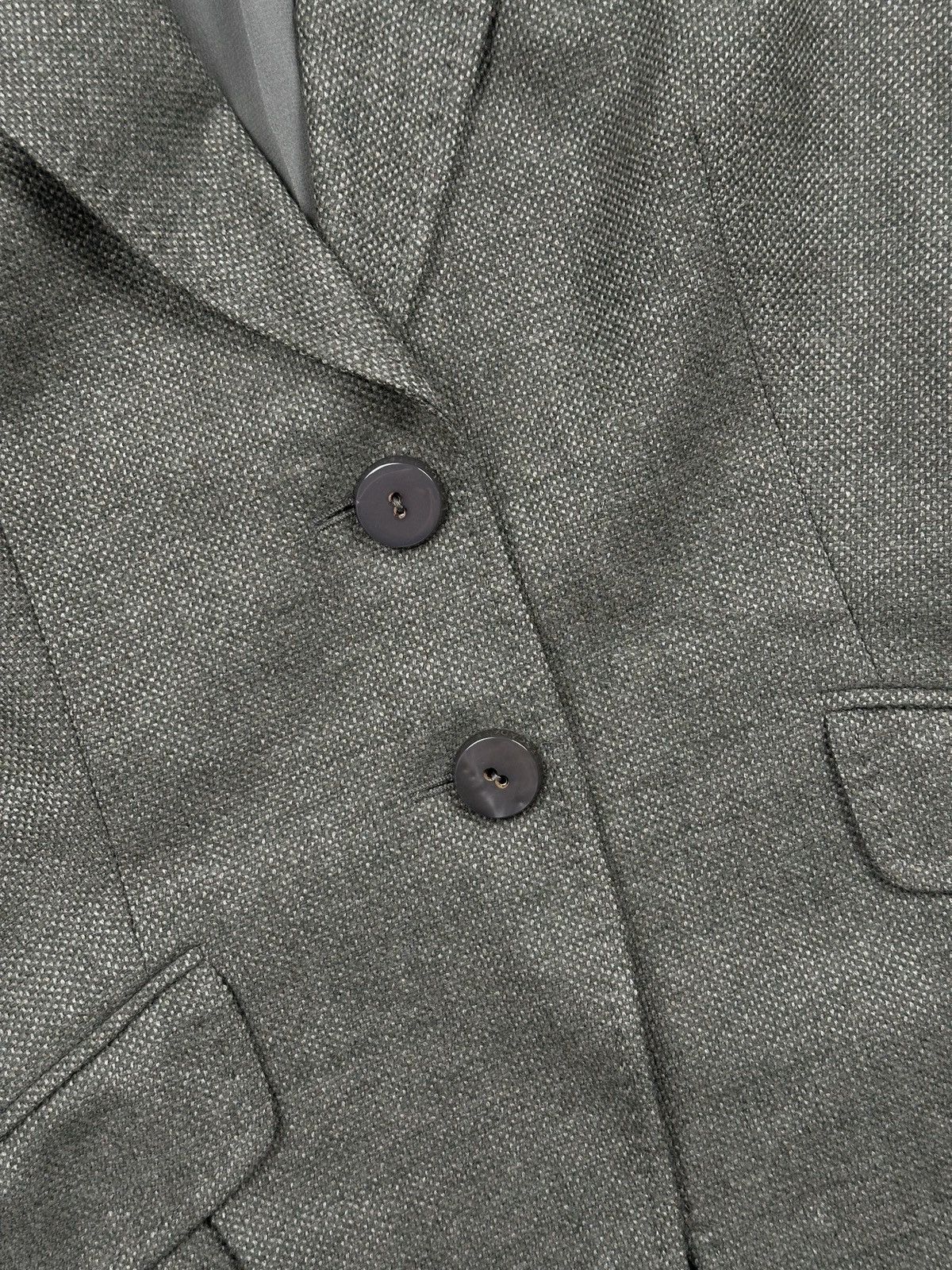 Escada Vintage Escada Virgin Wool Cashmere Silk Blazer Sable Gray Size M / US 6-8 / IT 42-44 - 5 Thumbnail