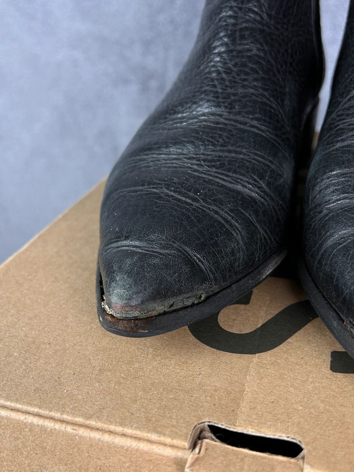 Acne Studios × Designer Acne Studios leather boots Made In Italy black Vibram Size US 7 / IT 37 - 7 Thumbnail