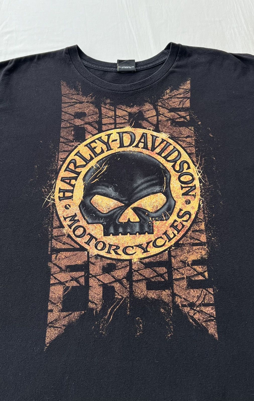 Harley Davidson Vintage 2018 Harley Davidson Skull Barcelona Spain T-shirt Size US XXL / EU 58 / 5 - 5 Thumbnail